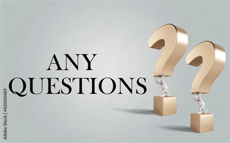 Fototapeta Any Questions Text And D Question Mark Icon Background D