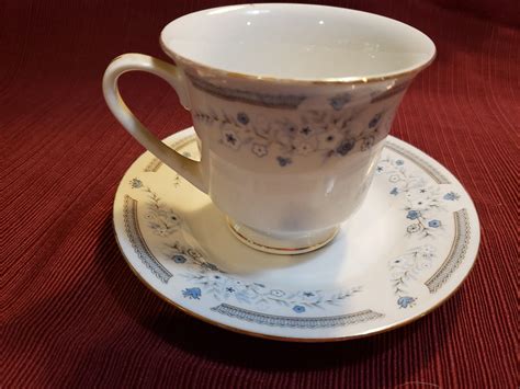 Vintage Floral Tea Cup Made in China Blue Flower Teacup and - Etsy