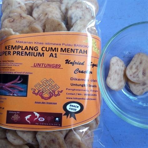 Jual Kerupuk Kemplang Cumi Mentah 500 Gram Asli Bangka Premium Kota