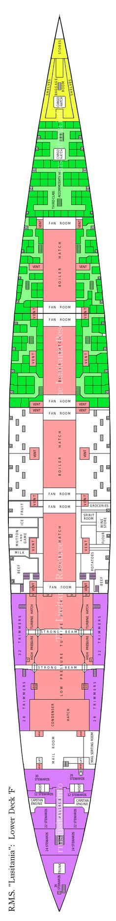 D Deck Saloon Deck The Lusitania Resource Lusitania Rms Titanic