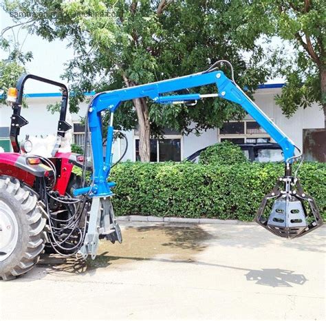 Palm Oil Fruit Crane Grapple Tractor Mounted Palm Fruit Grabber Crane