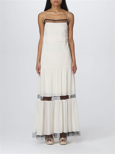 TWINSET: dress for woman - Ivory | Twinset dress 231TT2024 online on ...