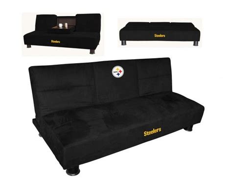 Pittsburgh Steelers Convertible Sofa With Tray Convertible Sofa