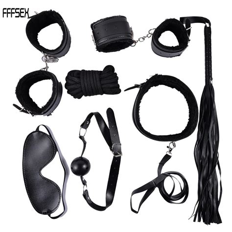 Fffsex Sexy Lingerie Pu Leather Sex Bondage Set Erotic Bdsm Toys