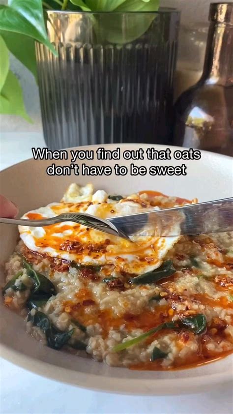 5 Min Savory Oats Healthy Recipes Diy Food Recipes Healthy Snacks
