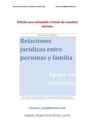 Relaciones Juridicas Entre Personas Y Familia Pdf