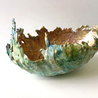 Wax On Wednesdays Encaustic Painting Paper Mache Bowl Vessels