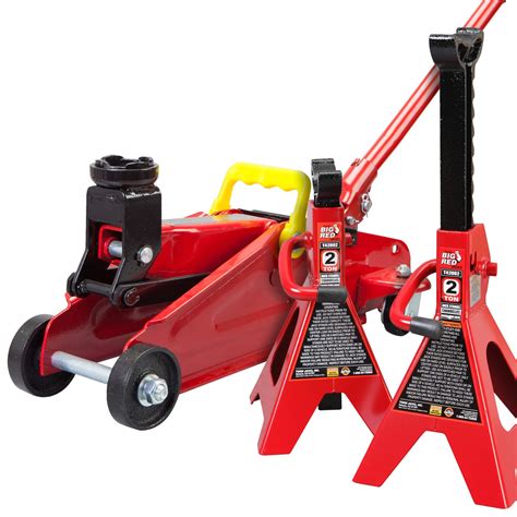 Buy Big Red Torin Hydraulic Trolley Floor Jack Combo With Jack Stands