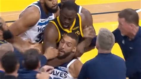 Draymond Green Ch Kes Out Footer Rudy Gobert Warriors Draymondgreen