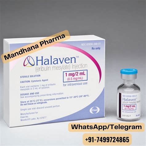 Halaven Eribulin Mesylate Injection Packaging Ml In Vial At Rs