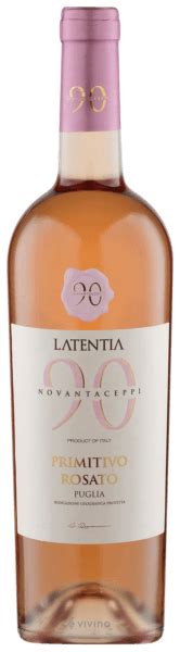 Latentia Winery Novantaceppi Primitivo Rosato Vivino