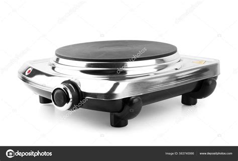 Portable Single Burner Electric Stove Isolated White — Stock Photo ...