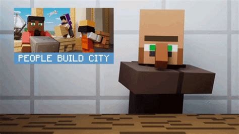 Minecraft Reporting Villager GIF | GIFDB.com