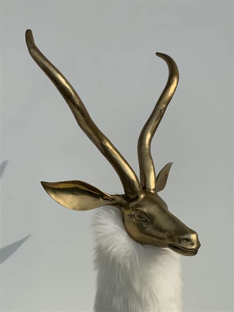 Les Lalanne Brass Gazelle Or Impala Sculpture