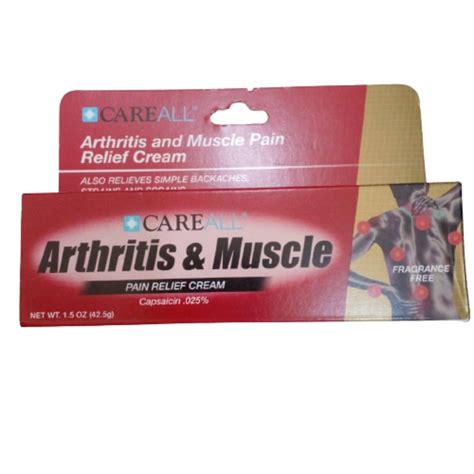 Careall Arthritis And Muscle Pain Relief Cream Asset Pharmacy