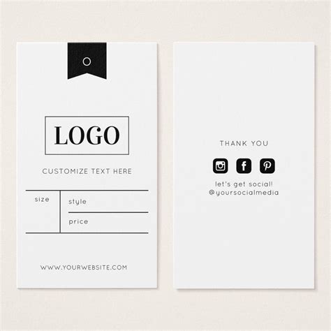 Price Tags For Clothing Clothing Hang Tags Clothing Logo Clothing