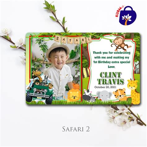 Customized Safari Souvenir Giveaway Ref Magnet For Birthday