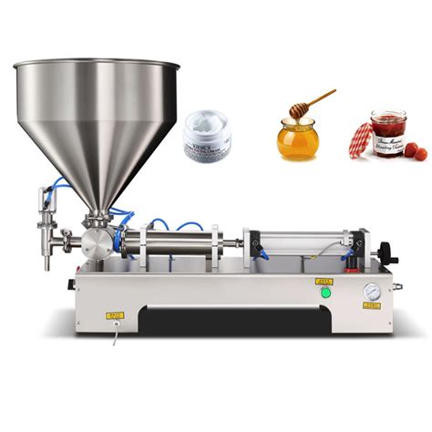 Single Head Pneumatic Horizontal Paste Liquid Filler Machinery Peanut