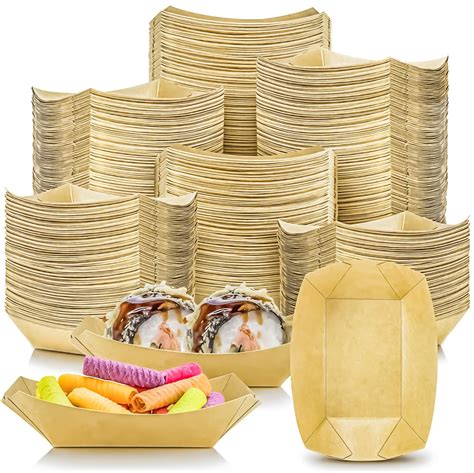 Amazon Motbach Pack Lb Paper Food Boat Trays Disposable