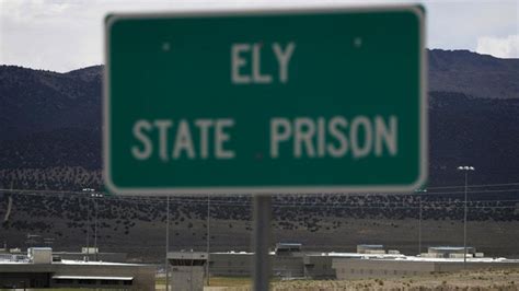 FILE - A sign marks the entrance to Ely State Prison, the location of ...