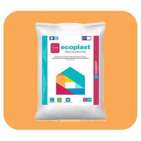 Ecoplast White Cement Based Wallputty Packing Size Kg Packaging