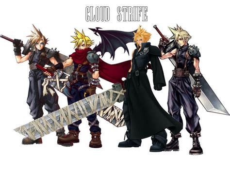 Cloud Strife Ff Vii Kingdom Hearts Ff Advent Children Kh2 Ff