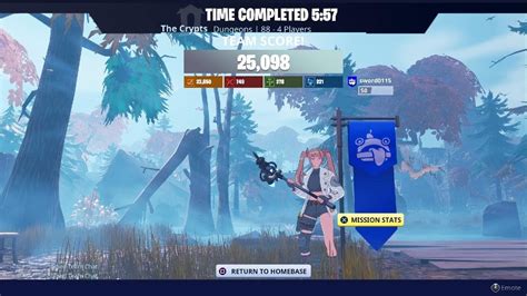 Fortnite Save The World Crypts Dungeon 5 57 Solo Speedrun YouTube