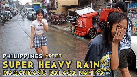 Magandang Dalaga Nahiya After Super Heavy Rain Barangay Holy Spirit