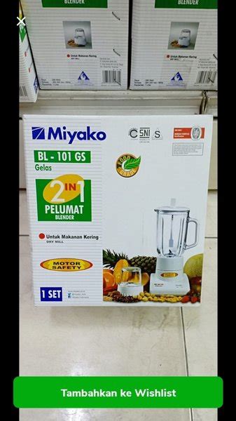 Jual Blender Miyako 2in1 Kaca BL 101 GS Di Lapak Wahana Mandiri