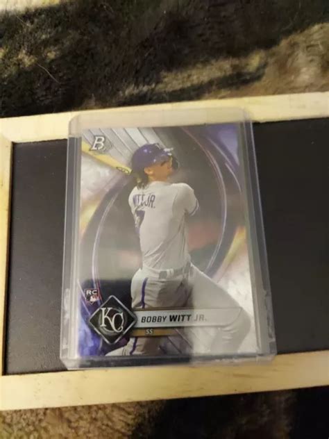 BOBBY WITT JR 2022 Bowman Platinum Ice Rookie RC 51 KC Royals M4 EUR 4