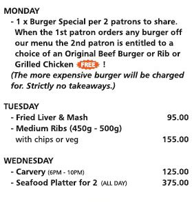 Specials – Ashley's Family Restaurant