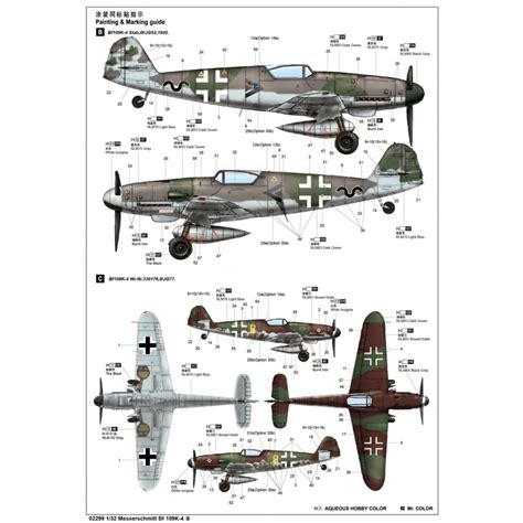 TRUMPETER KIT 1 32 AIRCRAFT MESSERSCHMITT BF 109K 4 02299