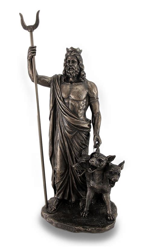 Greek God Of The Underworld Hades Bronze Finished Statue 310256