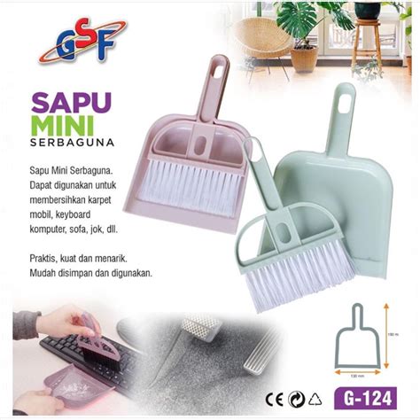 Jual Sapu Pengki Mini Set Serbaguna Sapu Serok Cikrak Dustpan Sapu