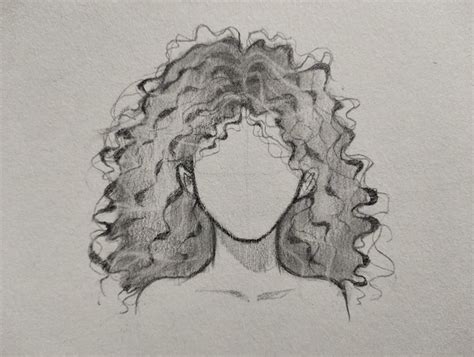 Learn How To Draw Curly Hair Step By Step In Drawing Hair