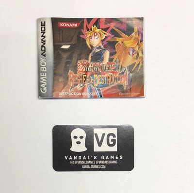 Gba Yu Gi Oh Reshef Of Destruction Gameboy Advance Manual Booklet