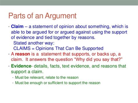 What Is The Claim In An Argumentative Writing