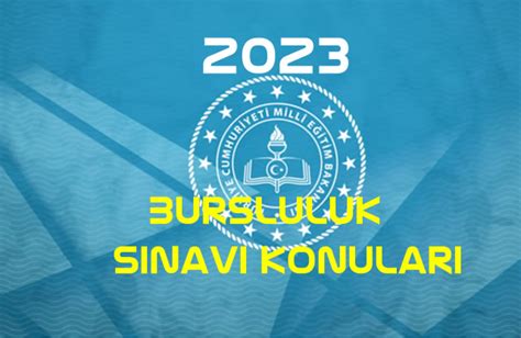 2023 Bursluluk Sınavı Konuları Sosyal Bilgiler