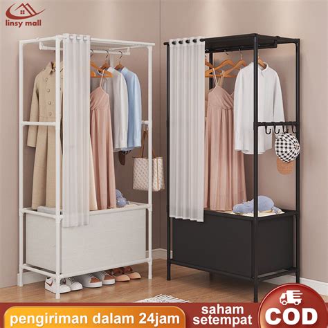 Jual Rak Gantungan Baju Gantungan Pakaian Stand Hanger Jemuran Baju Rak