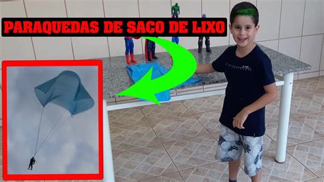 Como Fazer Paraquedas Saco Plastico Breno Marquezin Youtube