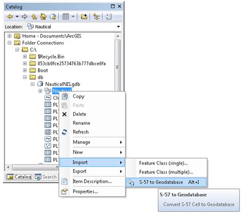 Importing S Files To A Geodatabasearcmap Documentation