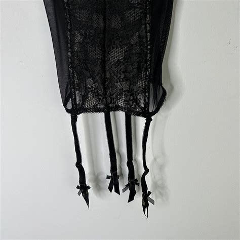 Victoria’s Secret Black Lace Bustier Corset Size 34b  Gem