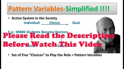 Pattern Variables Talcott Parsons Tonnies Gemeinschaft