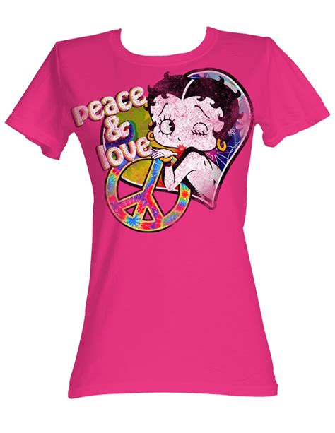 Pin By Hannah On Loris Likes Hot Pink Tee Shirt Betty Boop T Shirt Pink Tee Shirt