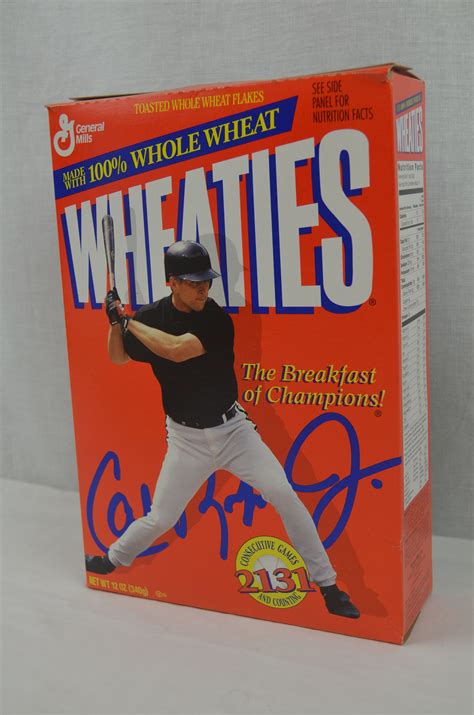 Lot Detail Cal Ripken Jr Wheaties Box