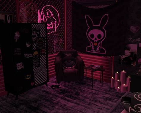 Emo Decor, Grunge Decor, Emo Rooms, Room Inspo, Room Inspiration, Dark Room Decor, Cyber 2k ...