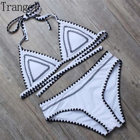 Trangel Women Sexy Low Waist Bikini Brazilian Bikini Halter