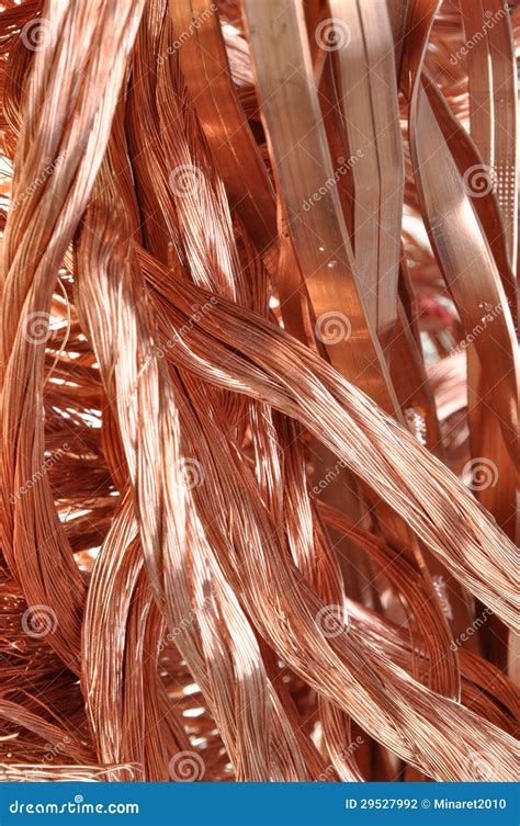 Raw Material For Industry Copper Stock Photo Image Of Bright Long