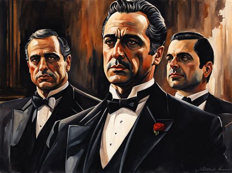 Don Corleone stood with his sons by Ant - Playground