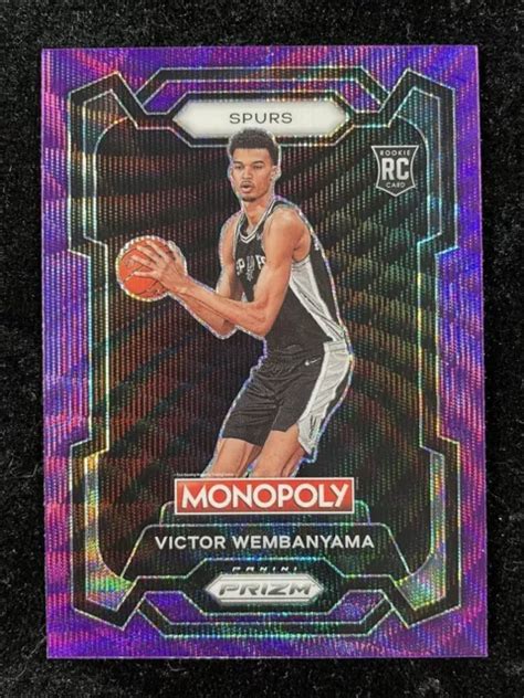 Panini Prizm Monopoly Victor Wembanyama Carte Recrue Vague